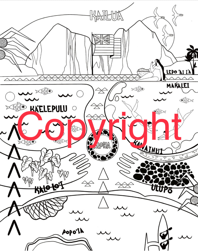 Kailua Coloring + Activity (sent by email)
